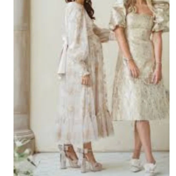 Antonio Melani Nicola bathie x Antonio Melani Lila Bow heels Silver 8M New - Picture 3 of 16